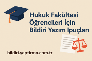Read more about the article Hukuk Fakültesi Öğrencileri İçin Bildiri Yazım İpuçları
