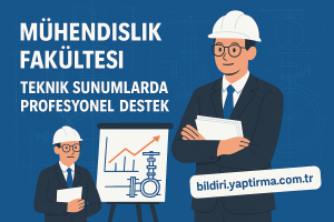 Read more about the article Mühendislik Fakültesi Bildiri Yaptırma Hizmeti: Teknik Sunumlarda Profesyonel Destek