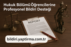 Read more about the article Hukuk Bölümü Öğrencilerine Profesyonel Bildiri Desteği