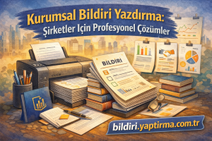 Read more about the article Kurumsal Bildiri Yazdırma: Şirketler İçin Profesyonel Çözümler