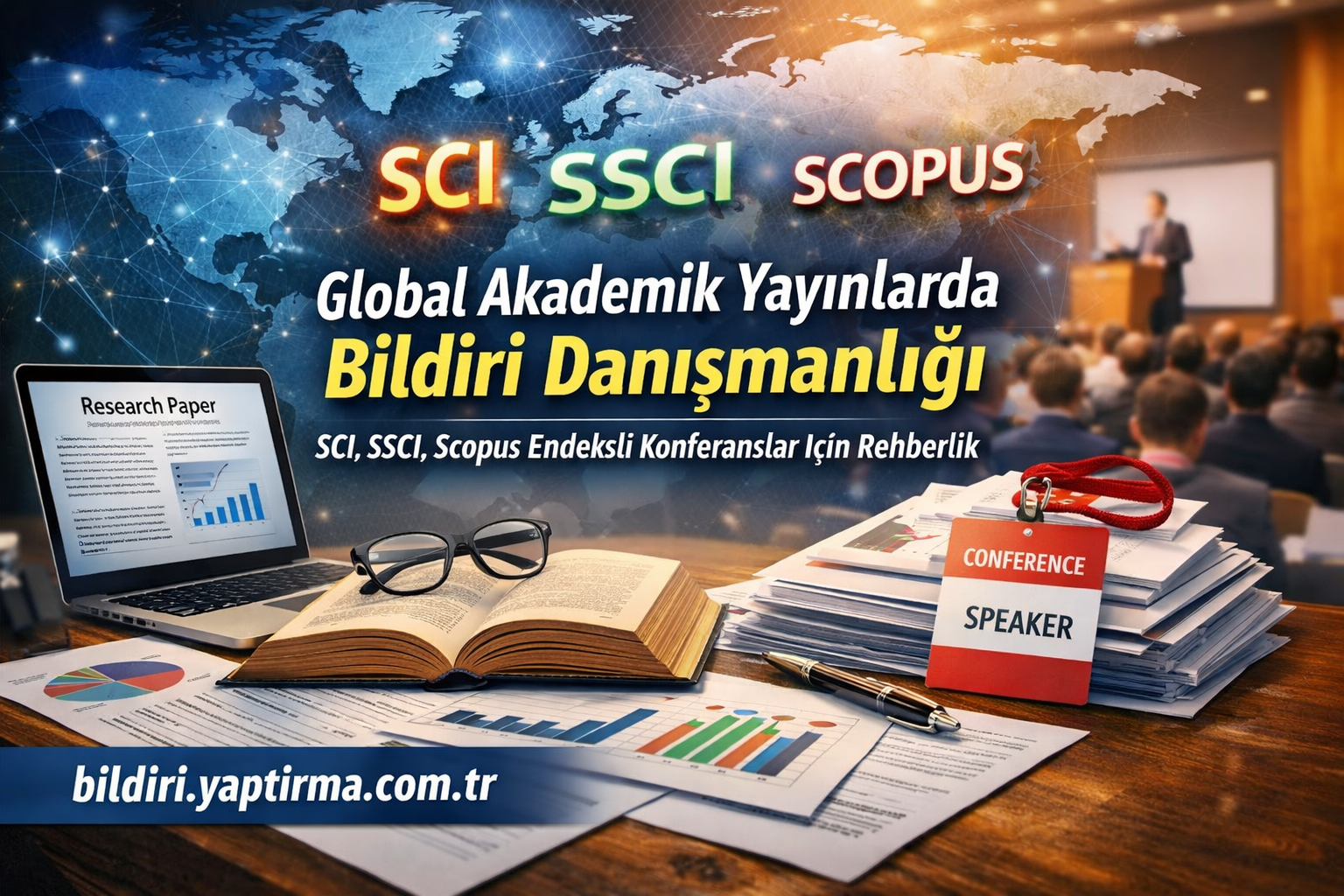 Read more about the article Global Akademik Yayınlarda Bildiri Danışmanlığı – SCI, SSCI, Scopus endeksli konferanslar için rehberlik