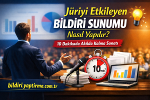 Read more about the article Jüriyi Etkileyen Bildiri Sunumu Nasıl Yapılır? 10 Dakikada Akılda Kalma Sanatı
