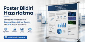 Read more about the article Poster Bildiri Hazırlatma – Bilimsel Konferanslar için Baskıya Hazır, Görsel Zengin ve Etkili Poster Tasarımı