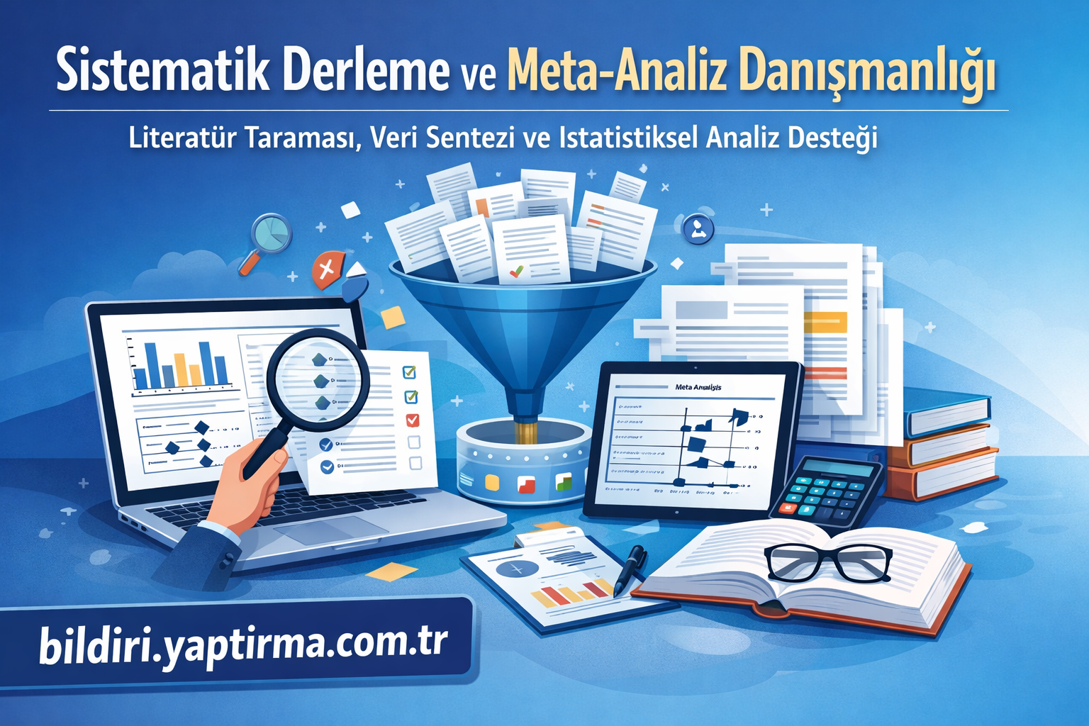 Read more about the article Sistematik Derleme ve Meta-Analiz Danışmanlığı – Literatür Taraması, Veri Sentezi ve İstatistiksel Analiz Desteği