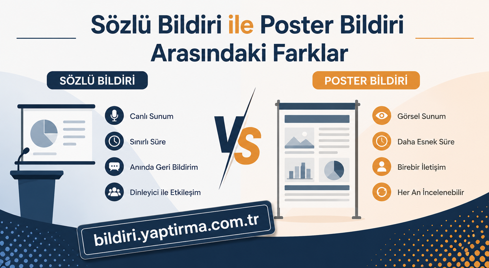 Read more about the article Sözlü Bildiri ile Poster Bildiri Arasındaki Farklar