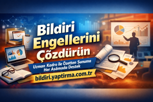 Read more about the article Bildiri Engellerini Çözdürün | Uzman Kadro ile Özetten Sunuma Her Aşamada Destek