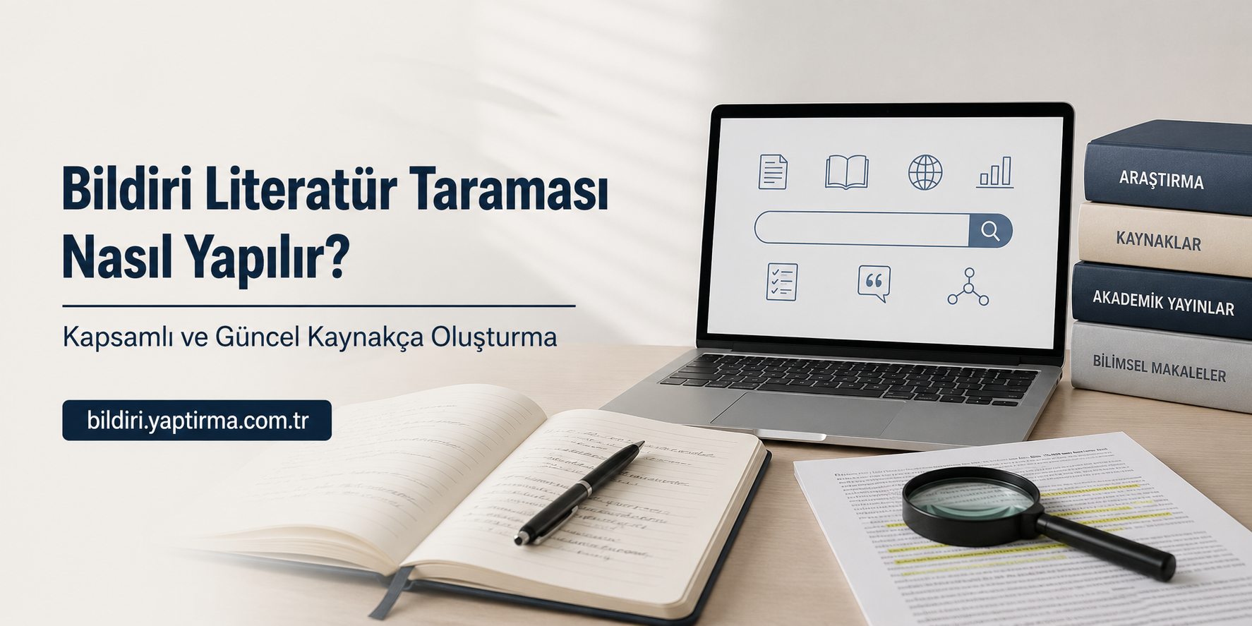 Read more about the article Bildiri Literatür Taraması Nasıl Yapılır? | Kapsamlı ve Güncel Kaynakça Oluşturma