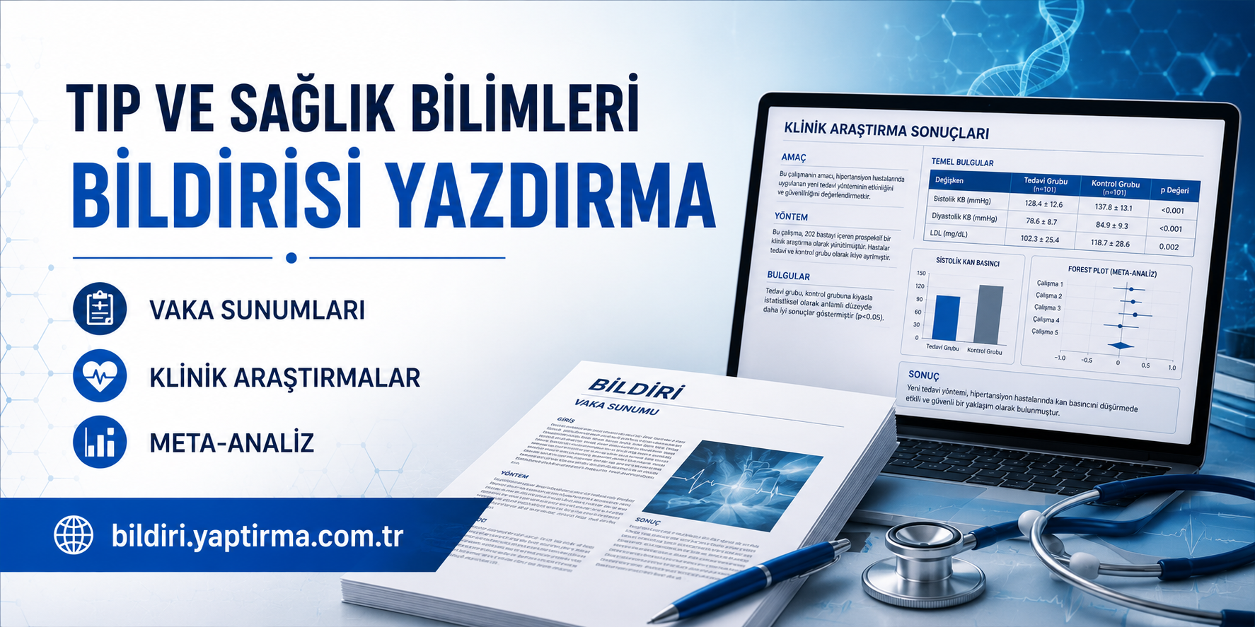 Read more about the article Tıp ve Sağlık Bilimleri Bildirisi Yazdırma | Vaka Sunumları, Klinik Araştırmalar ve Meta-Analiz